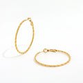 New Ins Hot Earring 18K PVD Gold Big Stainless Steel Hoop Earring 45MM