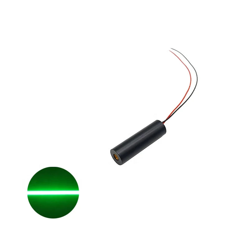 Economic Comapct Mini D12mm 515nm 0.5mw 1mw 5mW 3V 5V 12V 24V Green Line Laser Diode Module Industrial Positioning Marking