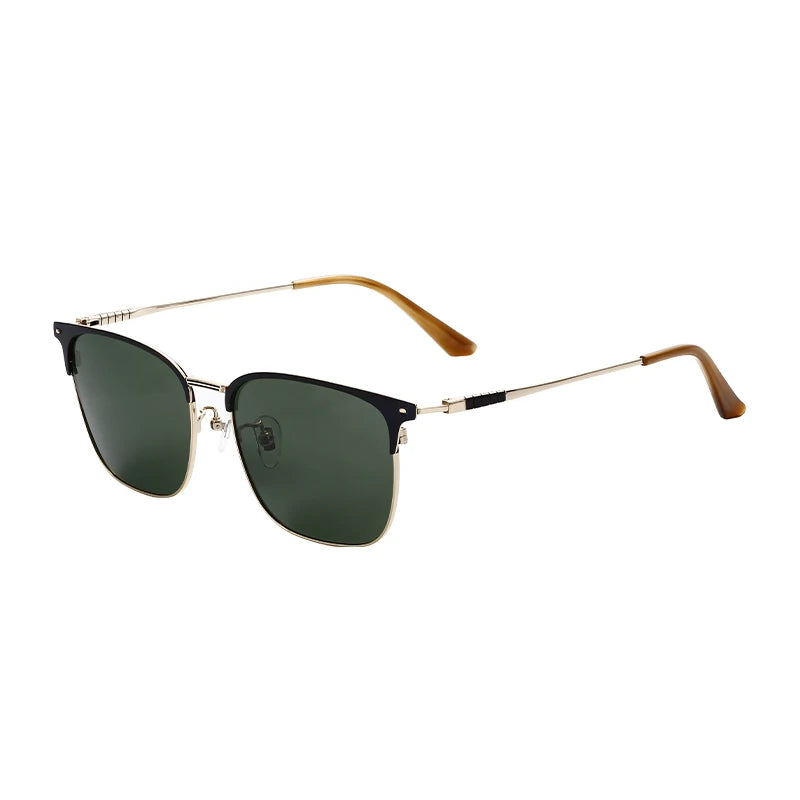 Classic Retro Luxury Designer Titanium Sunglasses for Men and Women Gold Frame Polarized Sun Glasses Shades Gafas De Sol