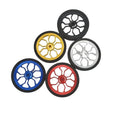 LP for Litepro Bike Rear Rack Easy Wheel 82mm Modified Aluminum Alloy Easywheel for Folding Bike
