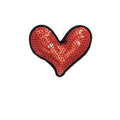 DIY Crafts Heart Shaped Sequins Colorful Glitter Sequins for Custom Patches Embroidered Iron on