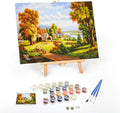 Wholesale Custom Cotton Stretched Canvas Painting Kits Adult and Kids DIY Paint by Numbers with Frames