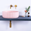 Handmade Rose Shaped Artificial Stone Hand Wash Basin