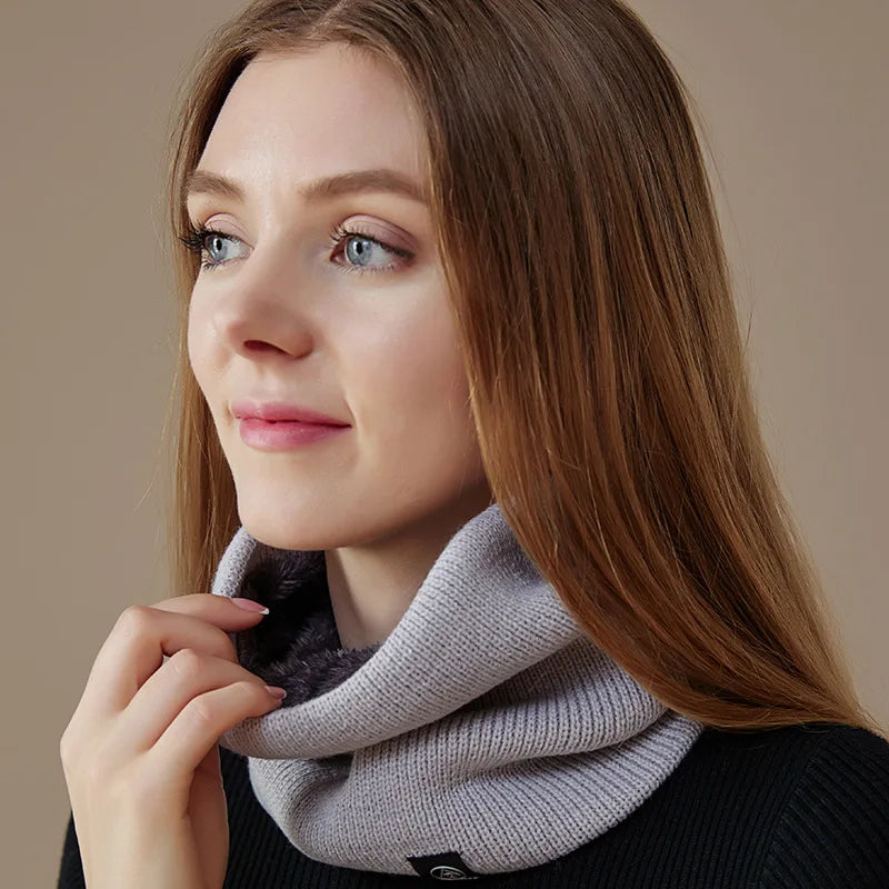 Outdoor Sports Winter Knitted Unisex Neck Gaiter Men Women Thermal Thick Neck Warmer Ski Face Scarf