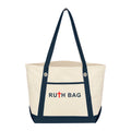 Ruthbag 100% Organic Cotton Medium Shoulder Strap Tote Bag Reusable Eco-Friendly Promotional Blank Plain Canvas Leopard Shopping