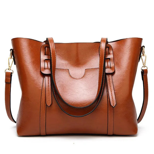 Fashion Elegant Handbag PU Leather Ladies Tote Bags 2025 Women Shoulder Bag Handbags