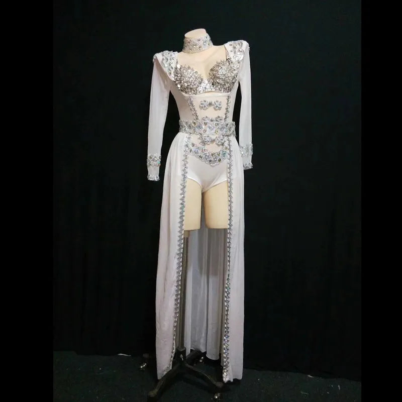 Sexy Photoshoot Pole Dance Playsuit Drag Queen Leotard Stripper Outfit Exotic Dancewear Club Bodysuit Stage Performance Jumpsuit