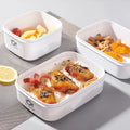 Microwavable PP Plastic Injection-Molded Rectangle Lunch Boxes Airtight Food Storage Containers Box Set with Lid