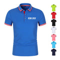 Chinjane Men Business Work Uniform T Shirts Women Prints Logo Plus Size Blank Polo Shirts Breathable Cotton Poloshirts