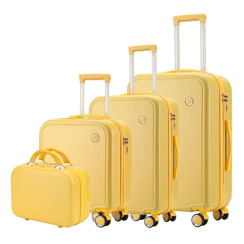 Designer Custom Luggage  Valise Travelling Bags  Hard Shell Travel Suitcases with ABS Trolley Luggage Set