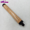 Xmlivet 8inch Brown Tiger Maple Bullet Pool Cue Extensions with Bumper for Uni-Loc/Fast Joint/Mezz Cue Billiards Cue Extenders