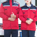 Logistics Cold Storage Work Clothes Cotton Jacket Detachable Inner Bladder Warm Coat Anti-cold Reflective Labor Clothing
