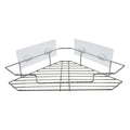 Modern 2-Pack Stainless Steel Wall-mounted Corner Shower Caddy with Hooks and Dual-Tier Adhesive Shower Shelf 3-Year Warranty