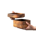 Acacia Dinner Plates&Dishes Wood Plates for Dishes SnackDessertplates Sets Dinnerware Can Be Stacked Serving Platter CNLF