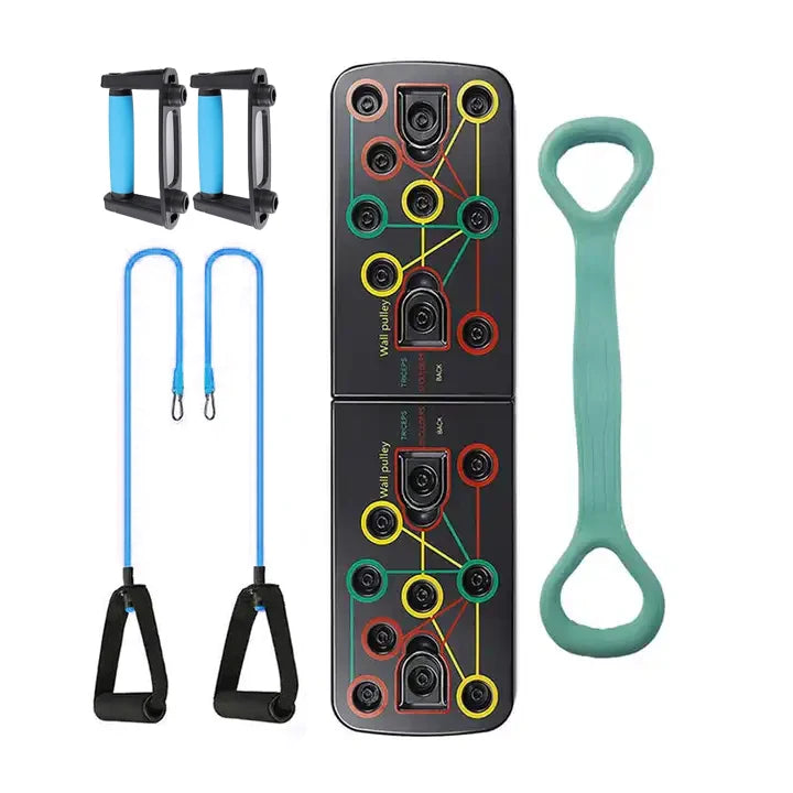 New Design Portable Home Gym Workout Equipment 9 in 1 Pushup Board With Exercise Accessories for Body Workouts System
