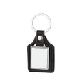 In Stock Tag Shaped Sublimation Leather Keychain Custom Printing for Company Corporate Client Appreciation Gift Keychain