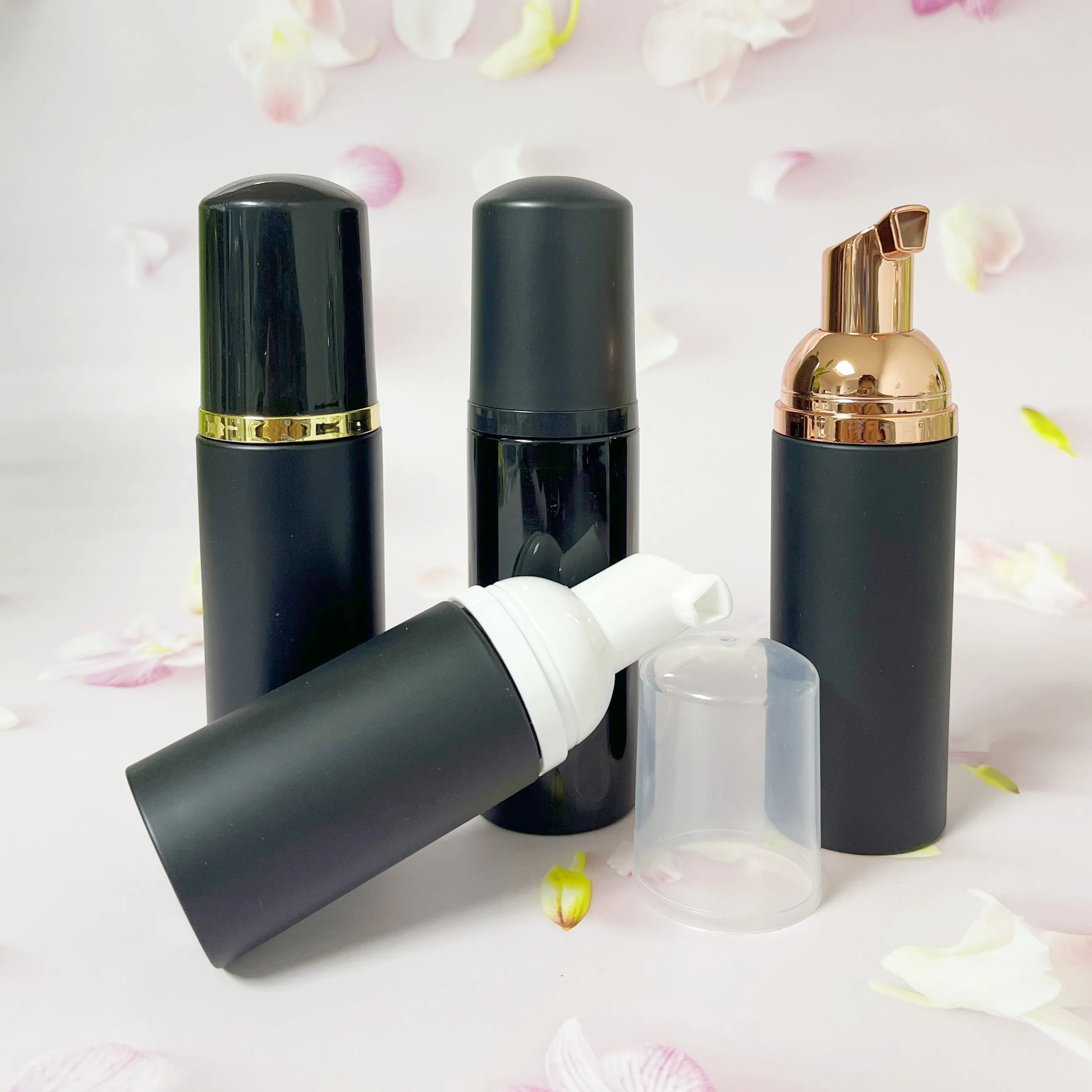 PET Plastic Liquid Soap/Bubble Hand Wash Bottle 30ml to 150ml Available in White/Gold Black Colors