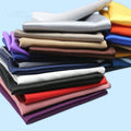 Cost Price Crazy Selling Cheap Plain Dyed Satin Pocket Squares Solid Business Color White Handkerchief