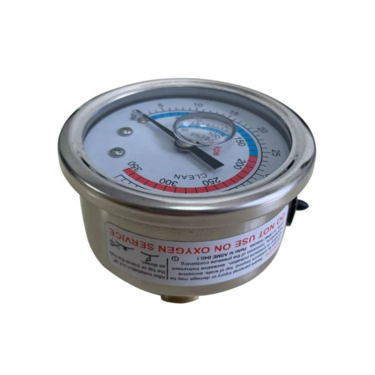 Swimming Pool Sand Filter Hydraulic Pressure Gauge Manometer Steel Pressure Gauge