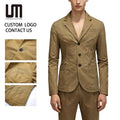 OEM Service Custom Wholesale Trending Autumn Men Clothing Outerwear Suit Cotton Polyester Jacket Coat Casual Blazer