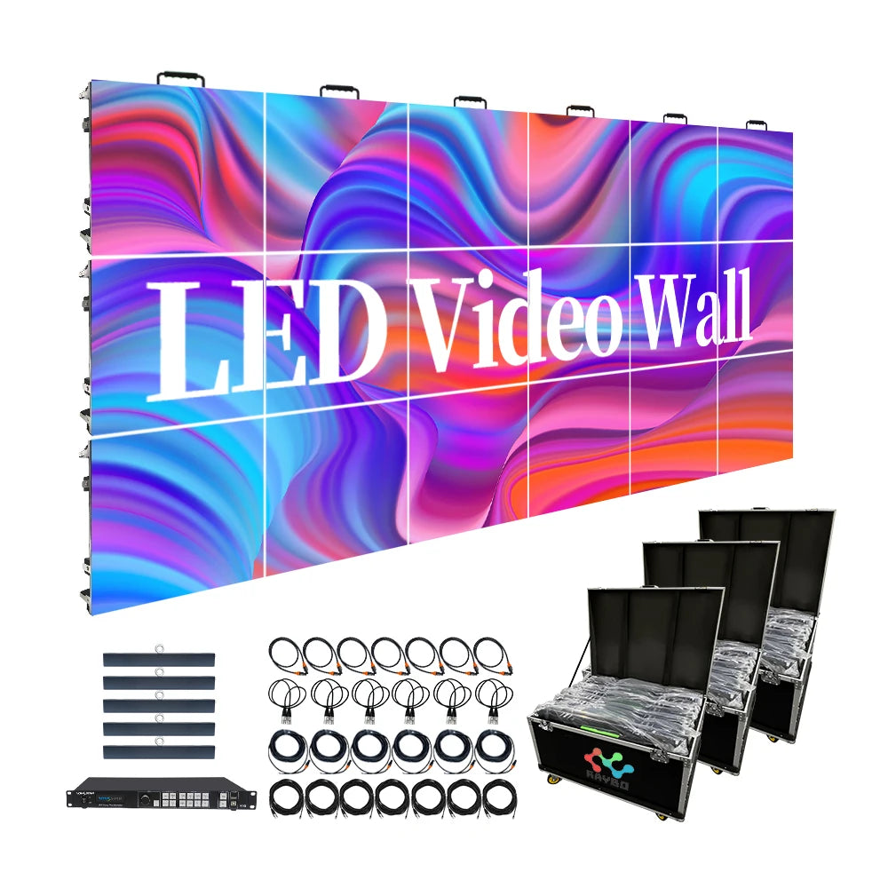 RAYBO Outdoor  P3.91 P4.81 HD Rental Led Video Wall Panel LED Display Full Color Full LED Rental Screen LED Display Screen