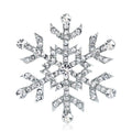 DRAC125 Wholesale Fashion Snowflake Brooches Women Rhinestones Brooch Pin