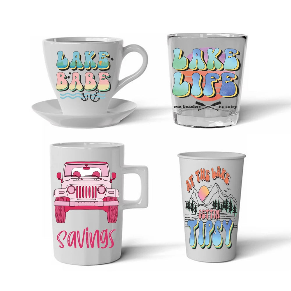 Supplier Manufacturer Factory Price Custom Washable Waterproof PET Mug Wraps UV for Cup Wrap Transfers