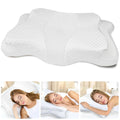Memory Foam Cervical Pillow Ergonomic Neck Contour Pillow for Pain Relief Supportive Bed Pillow for Side/Stomach/Back Sleepers