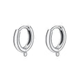 Leverback Earring Findings 925 Cuff 12mm Hoop Sterling Silver Earring Components for Jewelry Making