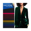 M&Y MY40131 100% Cotton Men's and Women's Suit Fabric Solid Color Woven Garment Velour Fabric for Dresses and Bags