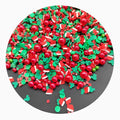 500g Christmas Polymer Clay Slices Slime Sprinkle Xmas Acrylic Beads DIY Crafts Making Crystal Mud Filler Artificial Figurine