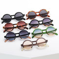 European and American Retro New Round Frame Punk Sunglasses Unisex Multicolor Trendy Fashion Designer Sun Glasses High Quality