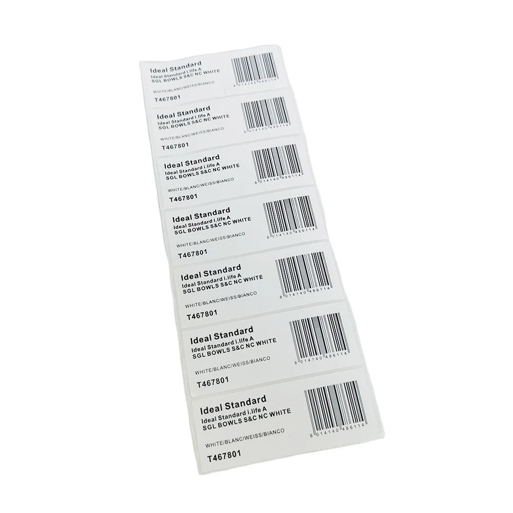Manufacturer Custom Die Cut Printed Sticker PET and PVC Material Number Logo Labels for Clothing