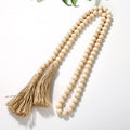 150 cm Wood Bead Garland Farmhouse Rustic Country Beads Holiday Decoration