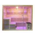 Smartmak Large Sauna Indoor Wooden Steam Sauna Room Traditional Steam Sauna Room