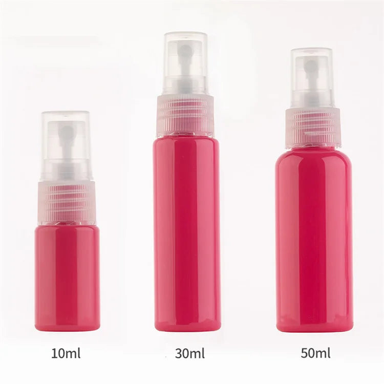 Colored Mist Spray Plastic Bottle 15ml 30ml 50ml Cosmetics Packaging Perfume Spray Bottle Fine Mist Spray Bottles