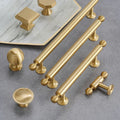 Matte Gold Solid Brass Cabinet Knobs Luxury Ball Cupboard Handle Drawer Pull for Kitchen Dresser Wardrobe-Furniture Hardware