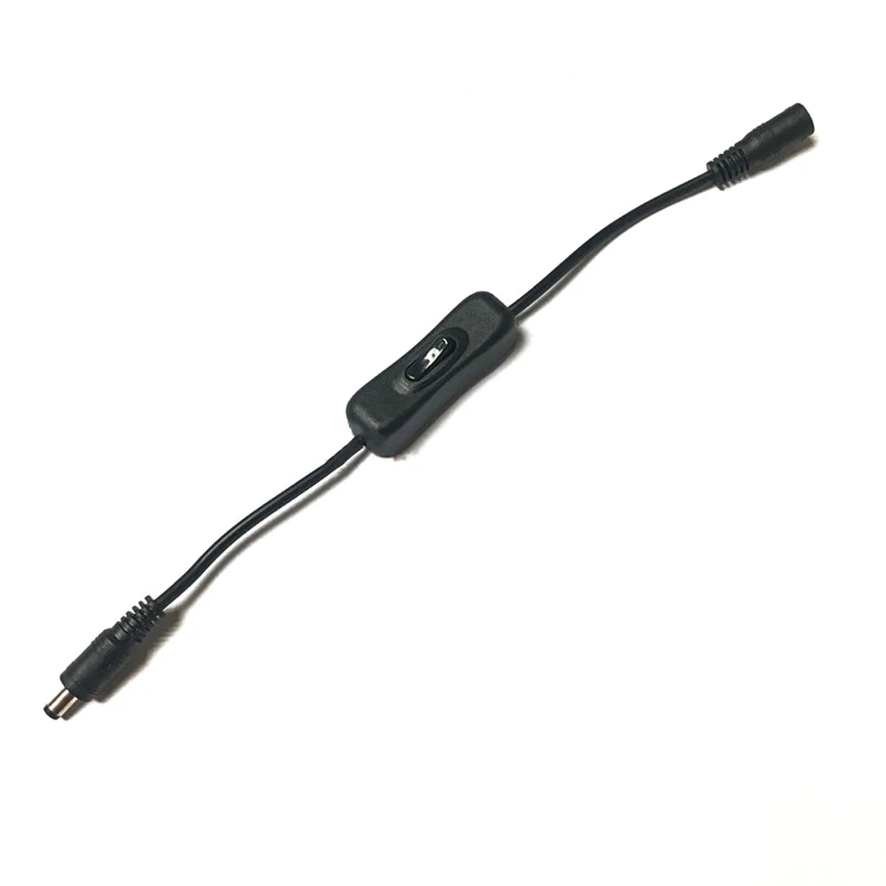 DC Power Connector Wire Female Male Plug 5.5x2.1mm Jack Led Connector Cable Splitter DIY Solderless for LED Strip