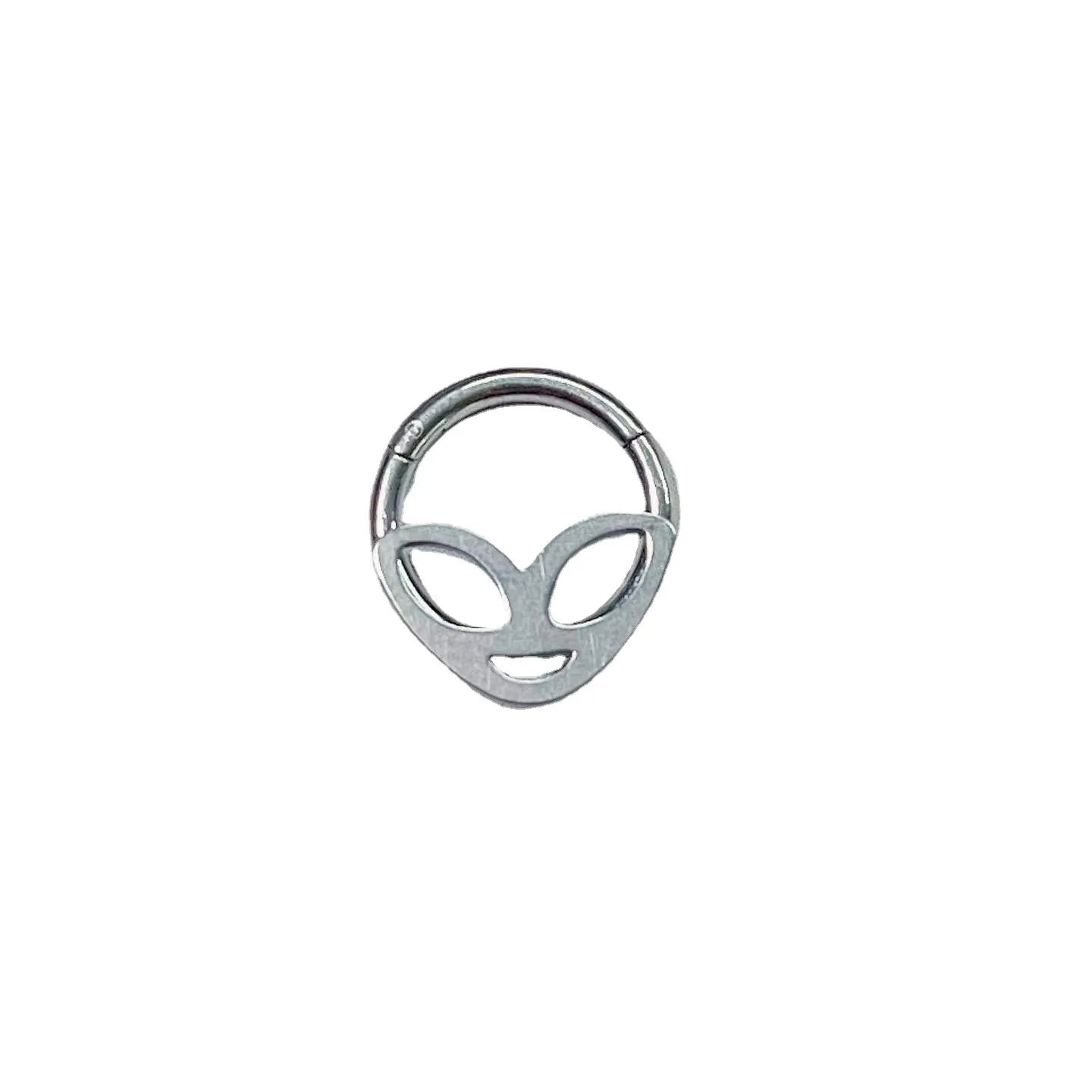 Evorte Alien Septum Daith Cartilage Ring Stud Stainless Steel Face Helix Hinged Segment Tragus Ear Nose Lip Body Jewelry Trendy