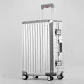 Germany Ins Hot Selling 100% Aluminum-Magnesium Alloy Suitcase Luggage 20\"24\"26\"29\" Metal Trolley Suitcases