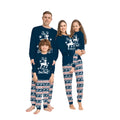 New Cartoon Reindeer Printed Women's Sleepwear Wholesale Parent-Child Christmas Pajama Sets