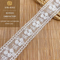 Bilateral Mesh Lace for Children's Clothing Accessories Water-Soluble Barcode Flower for Shoes for Shoe Design