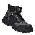 AMAWEI Unisex Work Safety Shoes for Winter Summer Spring Autumn Anti-Puncture Anti- Smashing Leather with Steel Toe