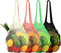 Cotton String Fashion Washable Reusable Eco-Friendly Shopping Bags with Mesh Organizer for Grocery Shopping