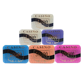 High Quality Square Crystal Customized Poker Card Supplier Cheap Wholesale Casino High-end Poker Chips for Gambling Club Games