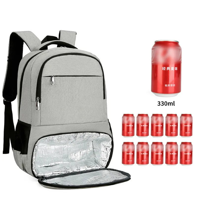 Large Capacity Custom Logo Insulated Thermal Picnic Backpack Stock Waterproof Summer New Delivery Lunch Cooler Bag Ladies Dress