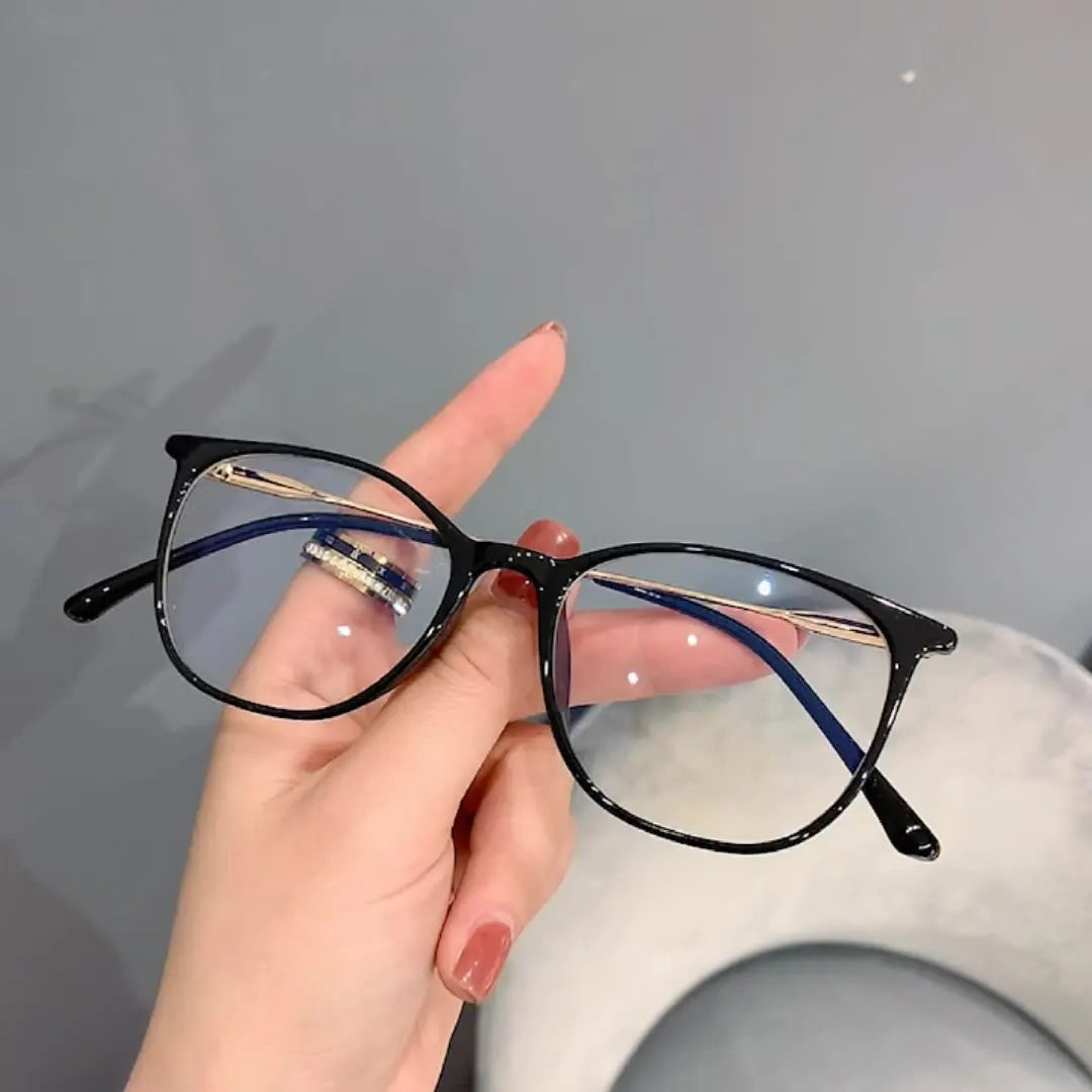 UNOC TR90 Ultra-light Frame Glasses Optical Square Student Fashion Anti-Blue Light Geometric Frame Eyeglasses
