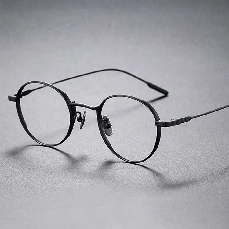 Super Light Solid Titanium Unisex Eye Glasses Frame Vintage Trendy Eyeglasses Anti Blue Light Latest Collection Spectacle Frames