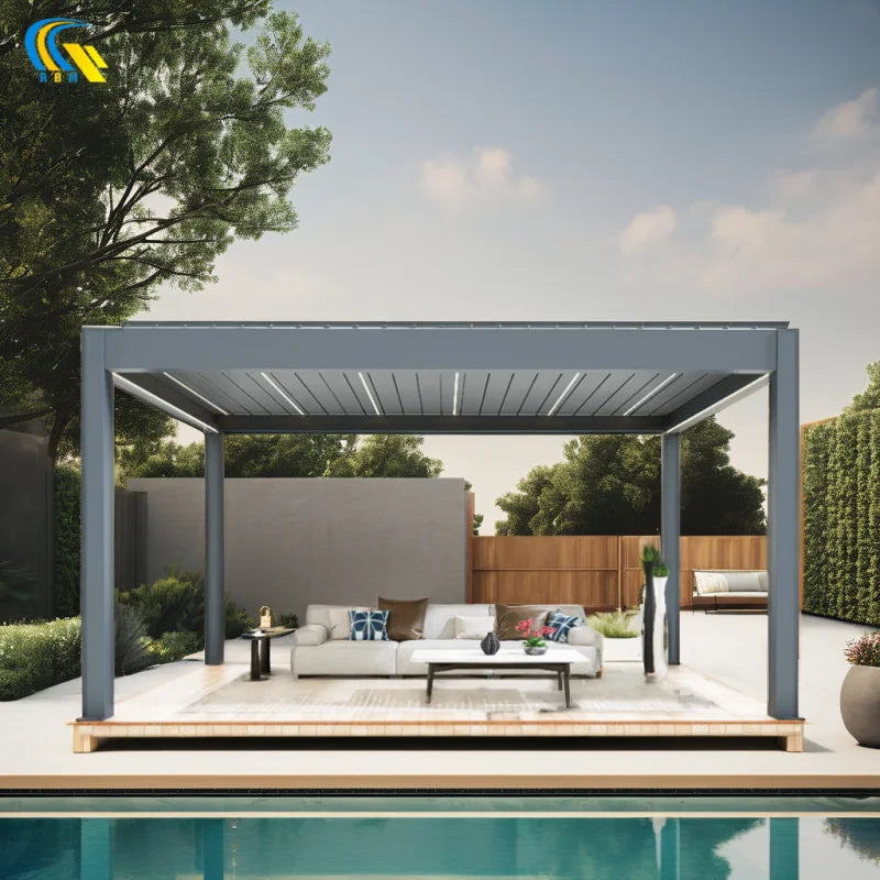 Outdoor Aluminum Profiles Garden Pergolas Manufacture Aluminum Pergola
