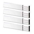 Black Painted Bamboo Drawer Divider Set Combination Bathroom and Desk Drawer Organizer DIY Space Organizer for Bags